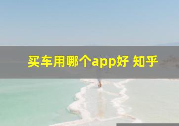 买车用哪个app好 知乎